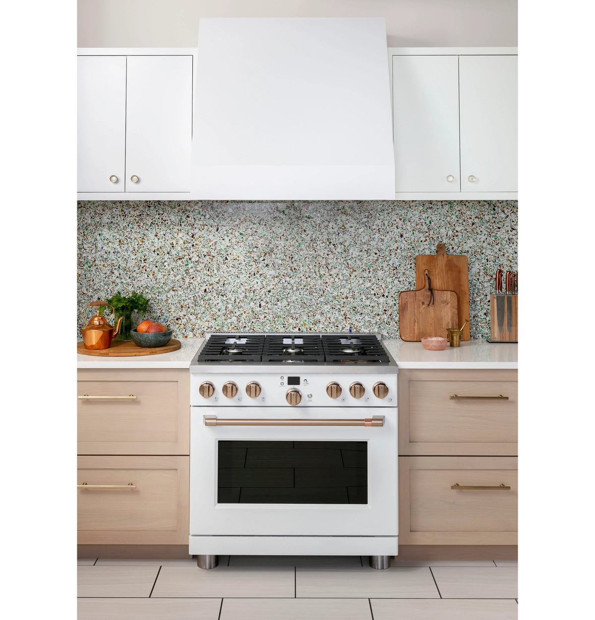 Cafe CGY366P4TW2 Café 36" Smart All-gas Commercial-style Range With 6 Burners (natural Gas) Matte White