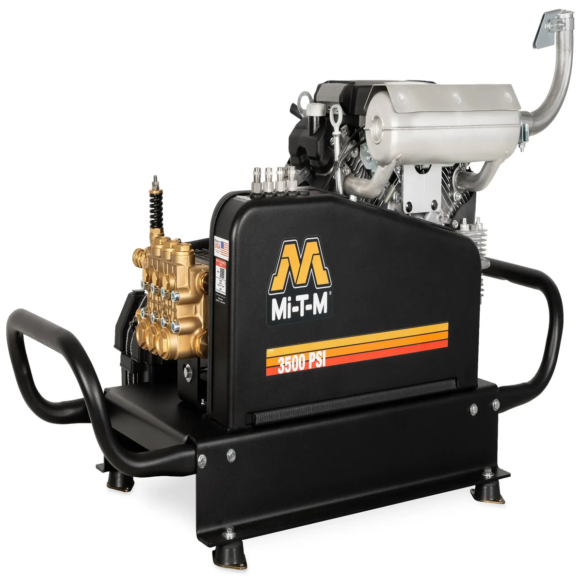 Mi-T-M Truck Mount pressure washer CTM-3508-H6G0M - shown with optional CX-0128 battery tray box and cables