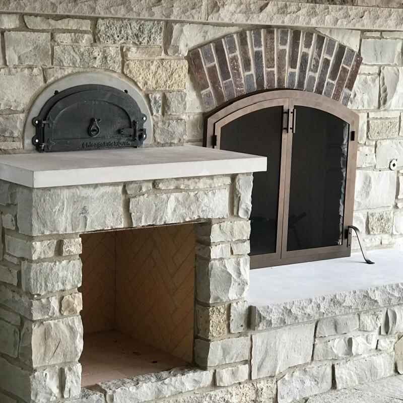 Chicago Brick Oven CBO-500 Wood-Fired Built-In Outdoor DIY Pizza Oven Kit