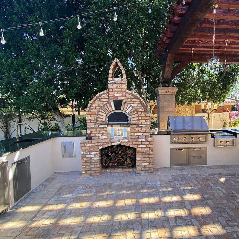 Chicago Brick Oven CBO-750 Hybrid Built-In Residential Outdoor DIY Pizza Oven Kit