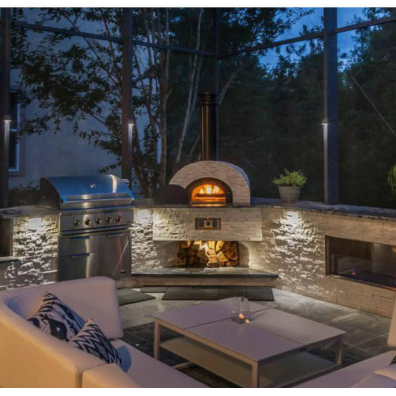 Chicago Brick Oven CBO-750 Hybrid Built-In Residential Outdoor DIY Pizza Oven Kit