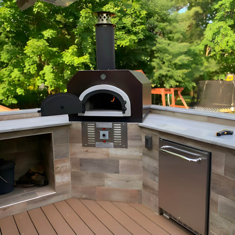 Chicago Brick Oven CBO-750 Hybrid Built-In Residential Outdoor Pizza Oven