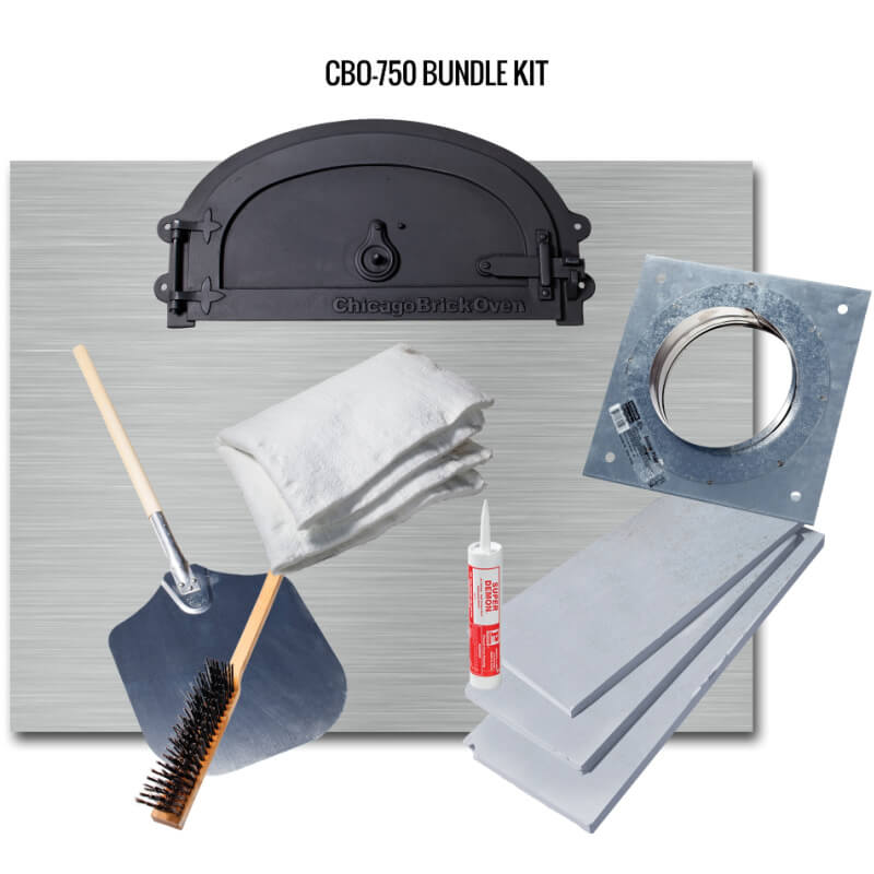 Chicago Brick Oven CBO-750 Hybrid Built-In Commercial Outdoor DIY Pizza Oven Kit