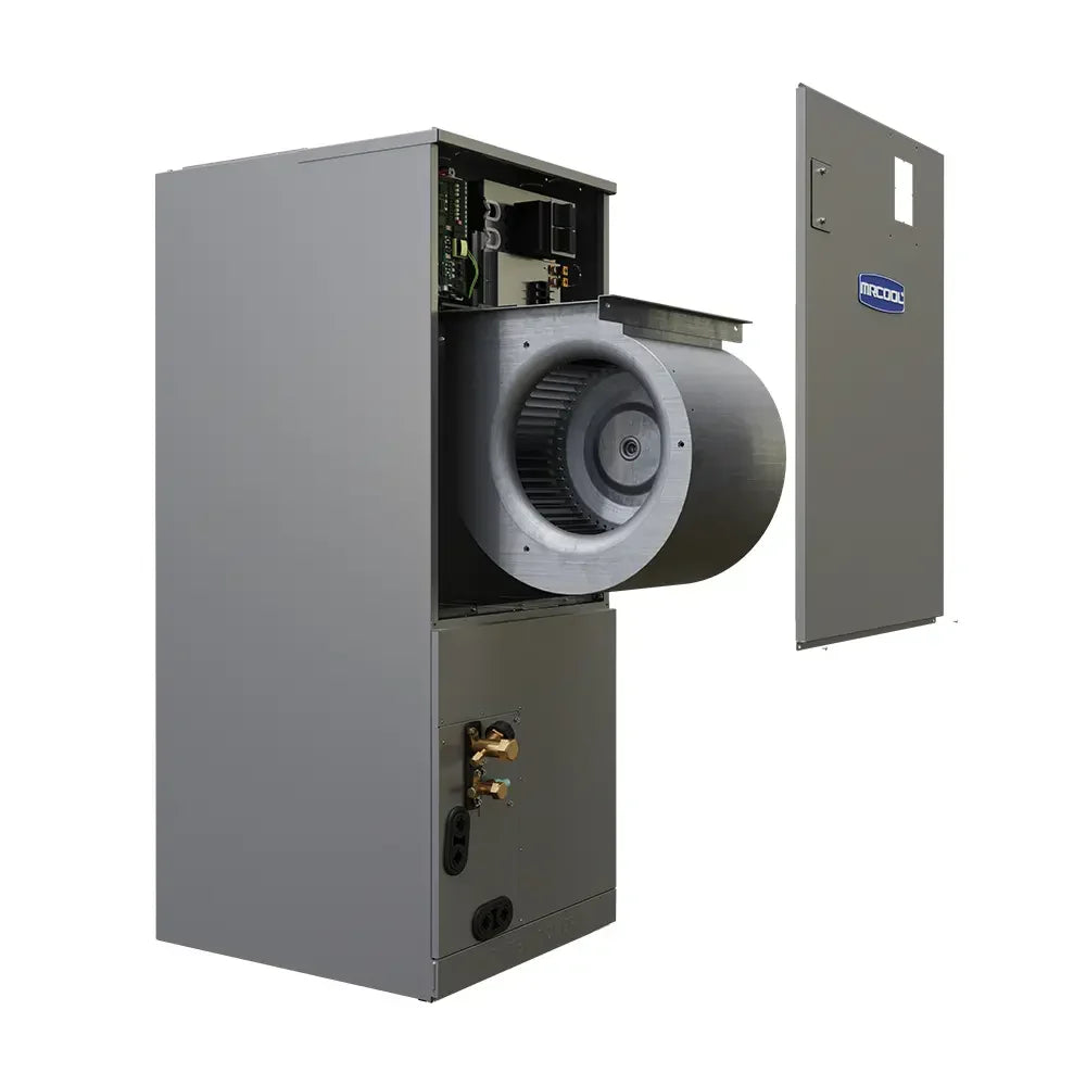 MRCOOL DIY Hybrid Central Split System - 2-Zone 36K BTU Condenser with  24K Ducted Air Handler and 6K Wall Mounted Air Handler