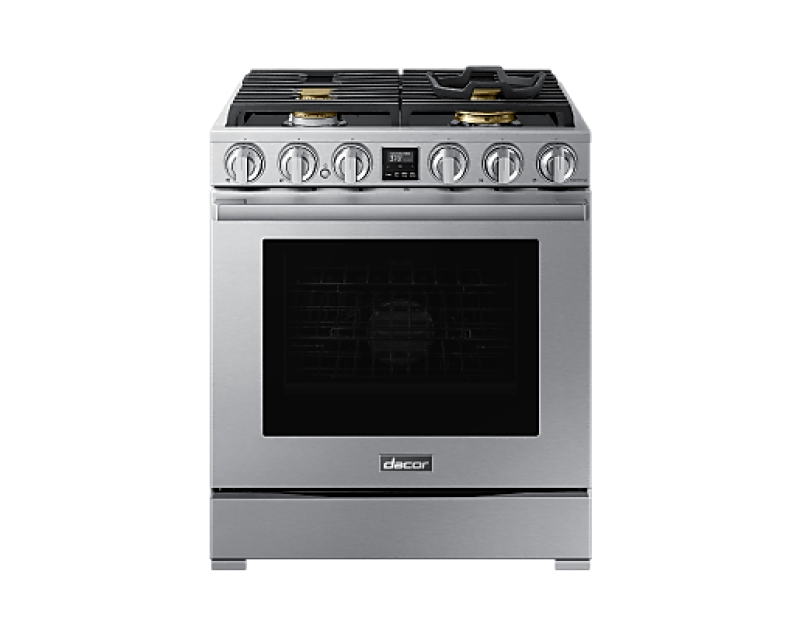 Dacor DOP30T940DS 30-inch Dual-fuel Range Silver Stainless