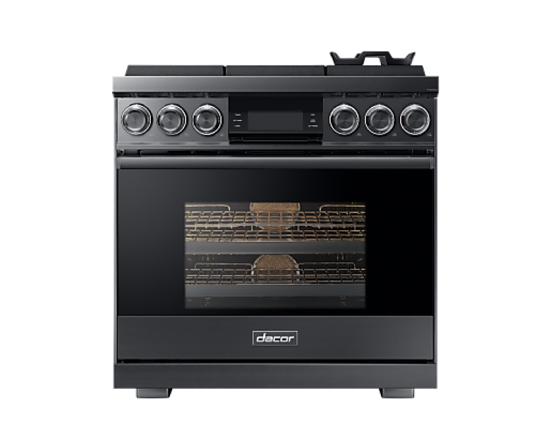 Dacor DOP36M96GLM 36-inch Gas Range Graphite Stainless