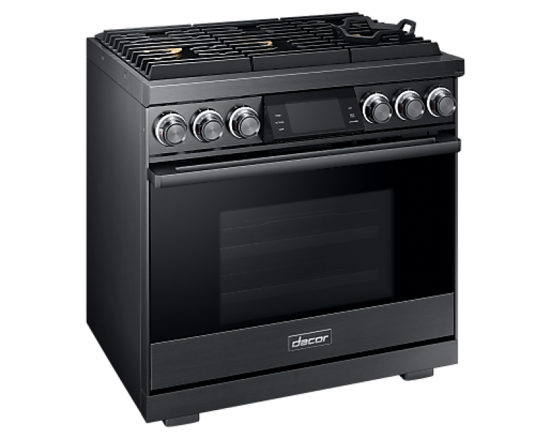 Dacor DOP36M96GLM 36-inch Gas Range Graphite Stainless