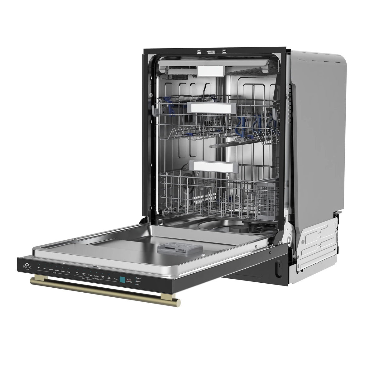 Forno Stella 24-Inch Built-in Dishwasher in Black with Stainless Steel  Handle, Tall Tub, Top Touch Control, Quiet 44 dBA, Soil-Sensing Capable, NSF & ENERGY STAR (FDWBI8010-24BLK)