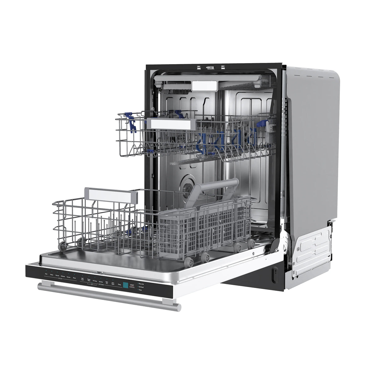 Forno Stella 24-Inch Built-in Dishwasher in White with Stainless Steel Handle, Tall Tub, Top Touch Control, Quiet 44 dBA, Soil-Sensing Capable, NSF & ENERGY STAR (FDWBI8010-24WHT)