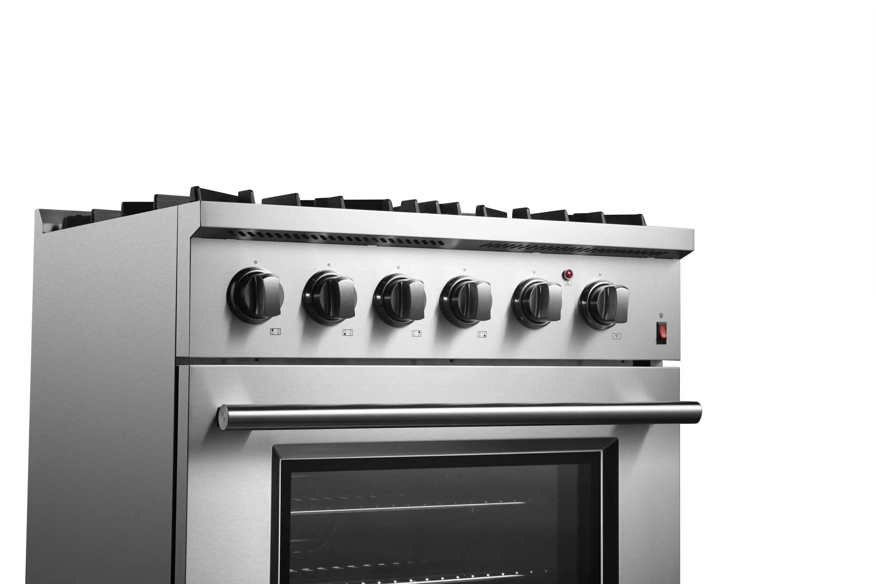 Forno Marco 30-inch Dual Fuel Range with 4 Burners and 4.32 cu.ft. Oven in Stainless Steel (FFSGS6197-30)