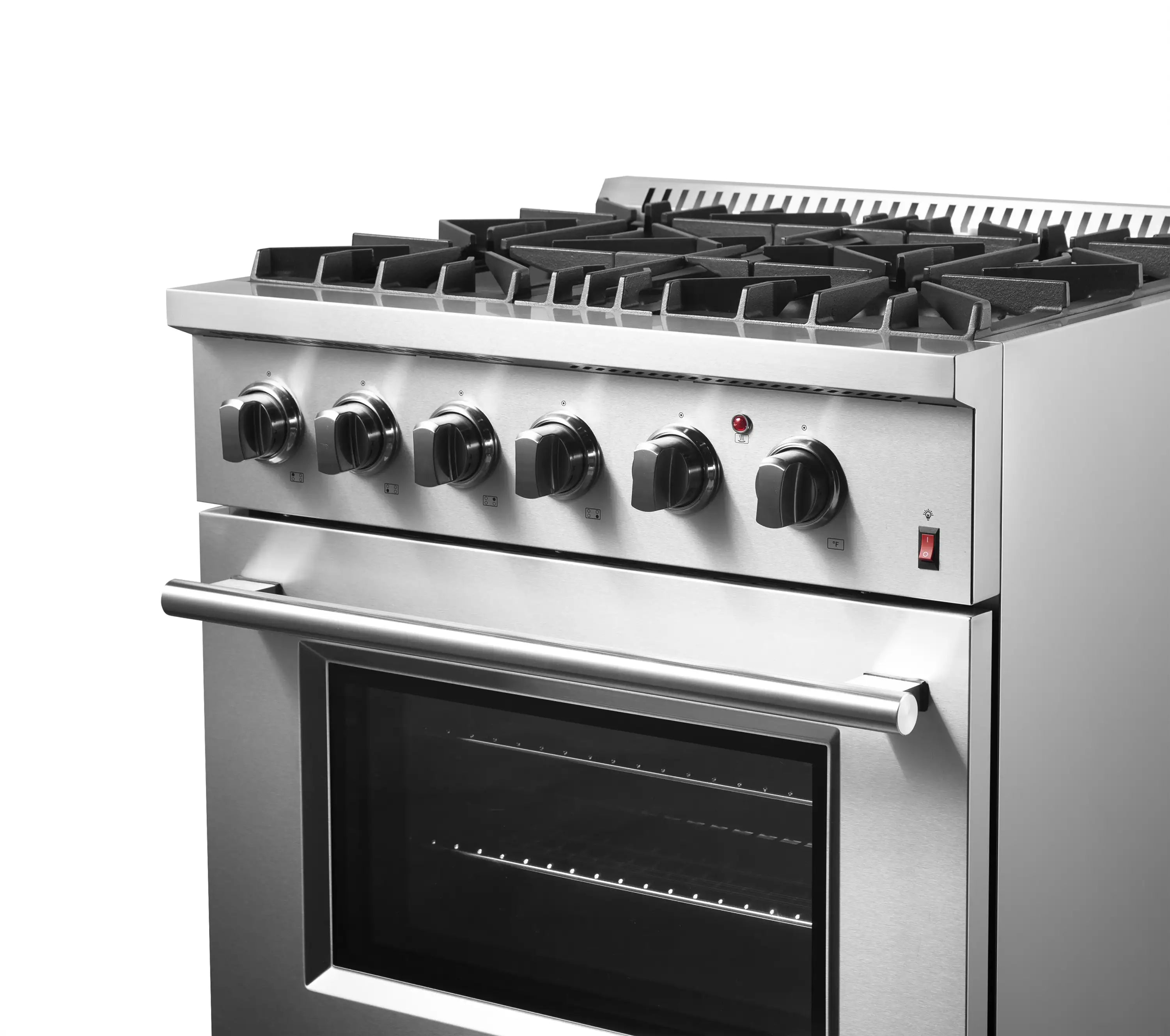 Forno Marco 30-inch Dual Fuel Range with 4 Burners and 4.32 cu.ft. Oven in Stainless Steel (FFSGS6197-30)