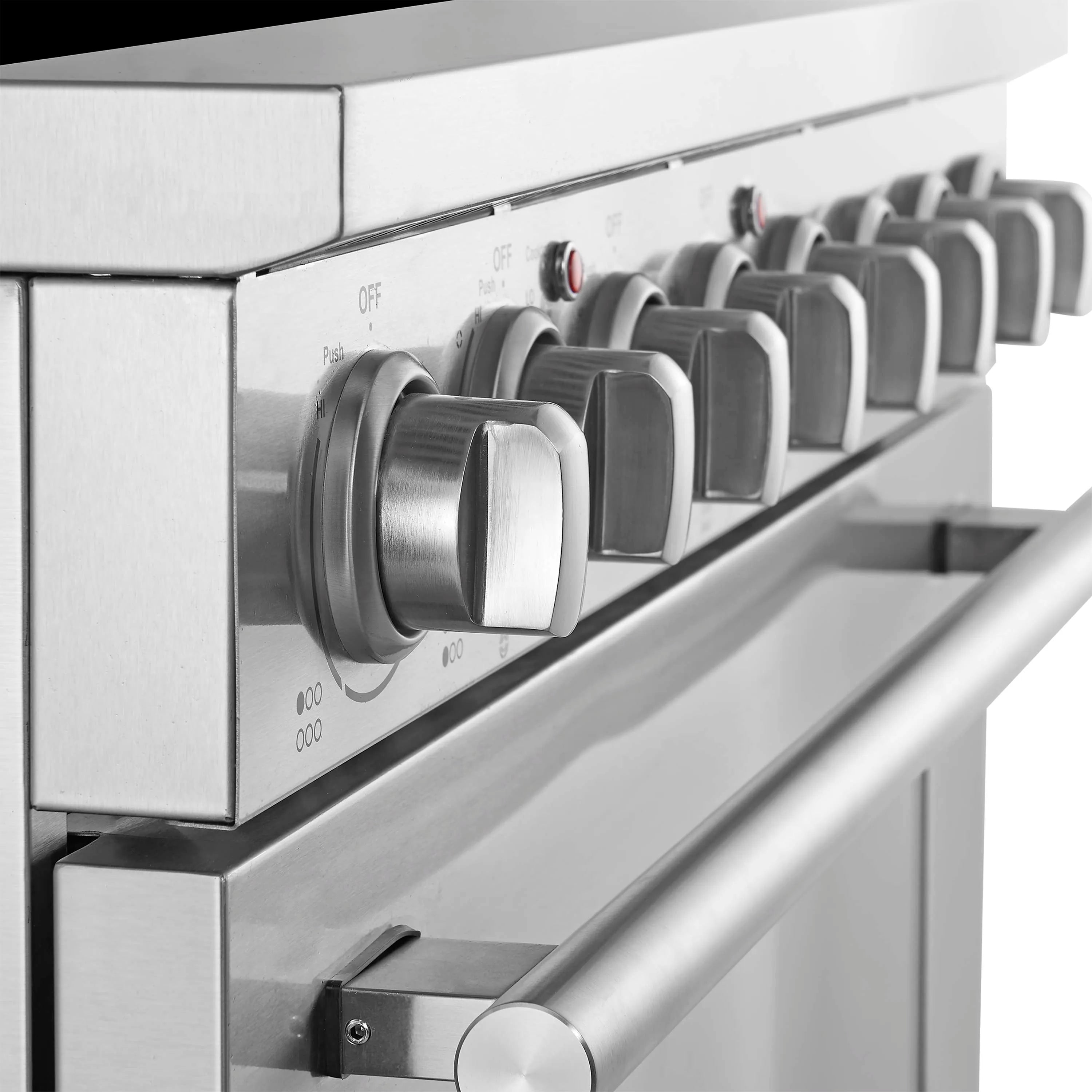 Forno Paolo 36-Inch Freestanding Electric Range with 5.44 Cu.Ft True Convection Oven in Stainless Steel (FFSEL6011-36)