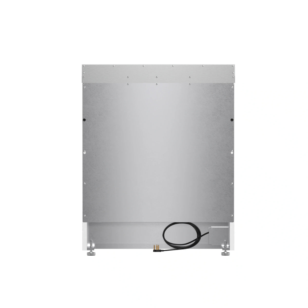 Forno 5-Piece Appliance Package - 30-Inch Electric Range, Wall Mount Range Hood, 60-Inch Refrigerator, Dishwasher, and 30-Inch Microwave Drawer in White with Antique Brass Trim