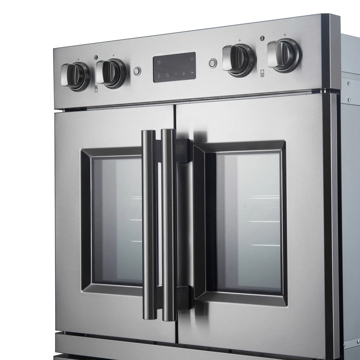 Forno 3-Piece Appliance Package - 36-Inch Spezia Gas Rangetop, French Door Double Wall Oven & Microwave Oven in Stainless Steel