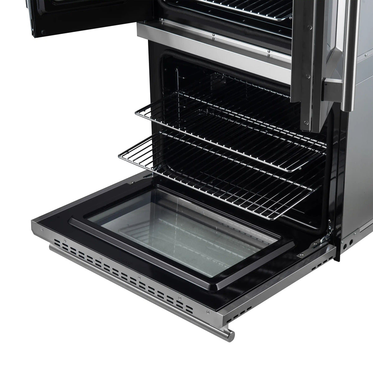 Forno 2-Piece Appliance Package - 30-Inch Asti French Door Double Electric Wall Oven & 30-Inch Microwave Oven in Stainless Steel