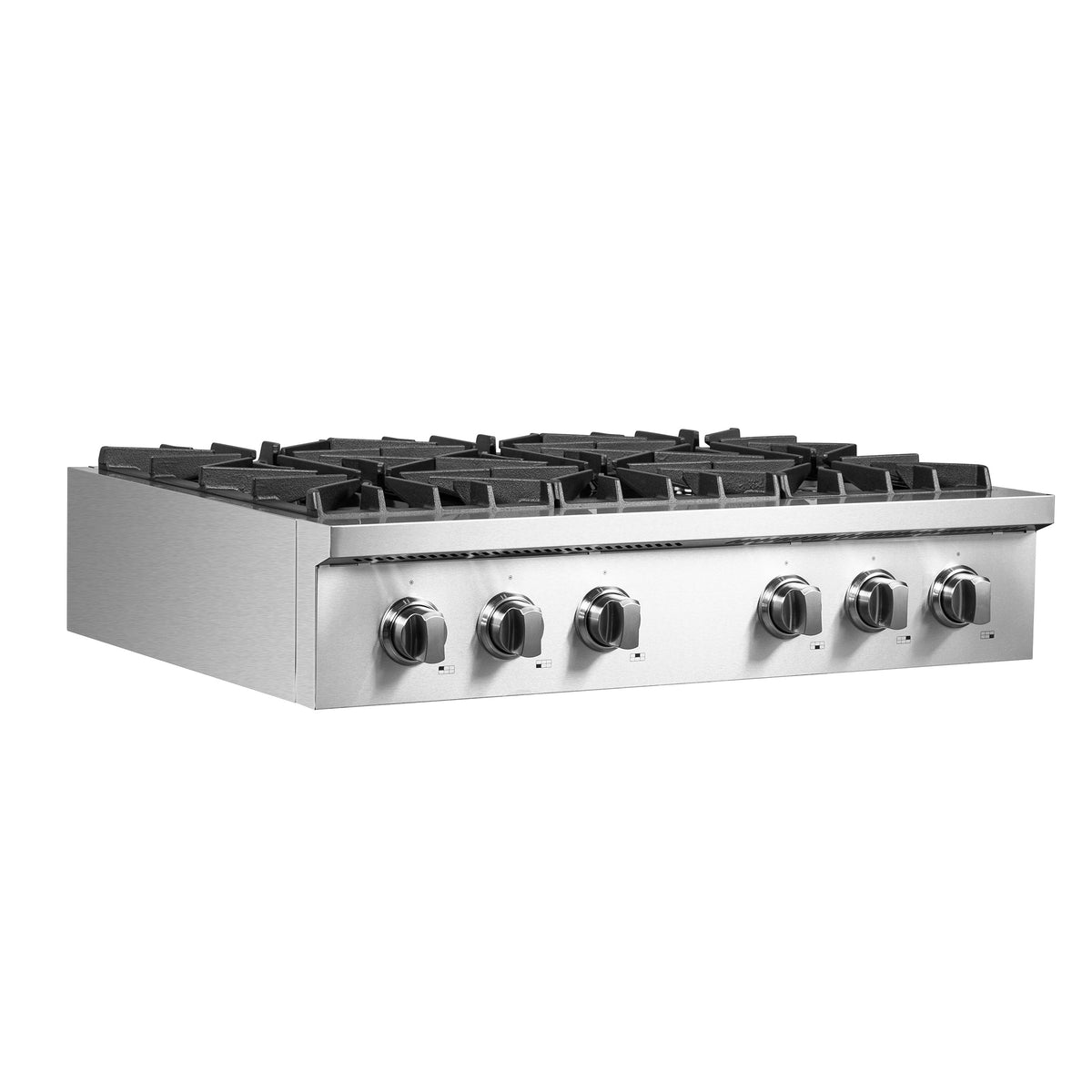 Forno 2-Piece Appliance Package - 36-Inch Villarosa  Gas Rangetop & Double Wall Oven  in Stainless Steel