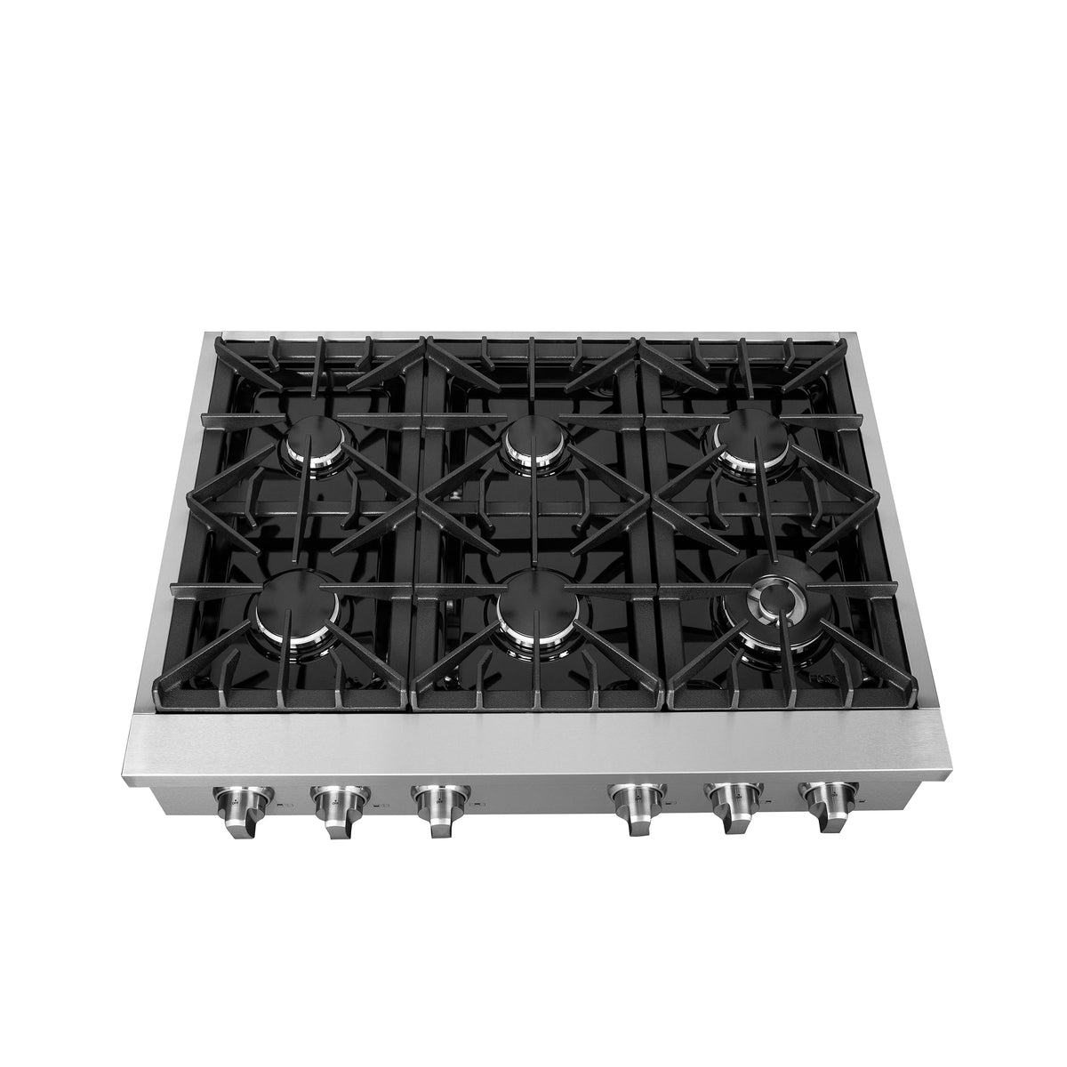 Forno 3-Piece Appliance Package - 36-Inch Lseo Gas Rangetop, Wall Oven & Microwave Oven in Stainless Steel