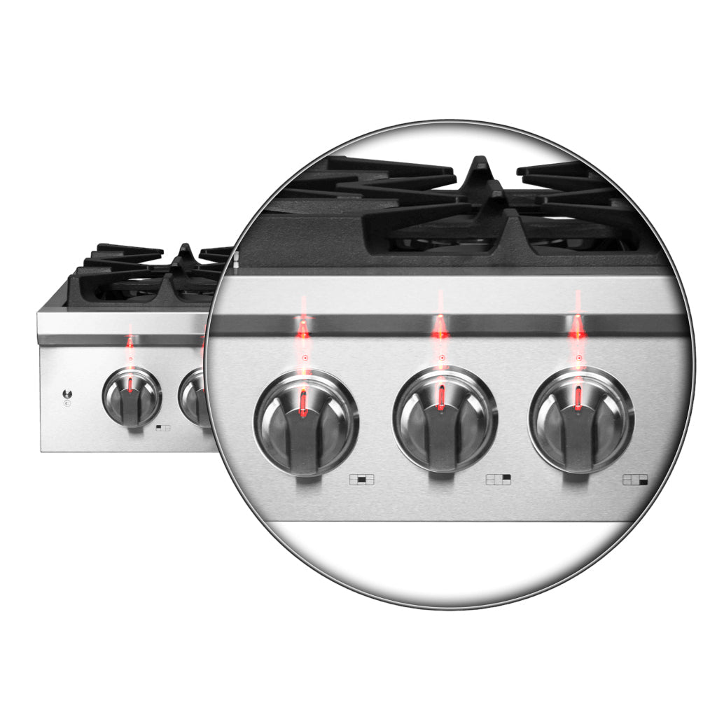Forno Spezia 30-inch gas rangetop FCTGS5751-30 - knob closeup