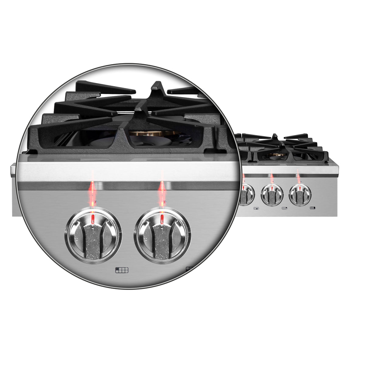 Forno 2-Piece Appliance Package - 48-Inch Spezia Gas Rangetop & French Door Wall Oven in Stainless Steel
