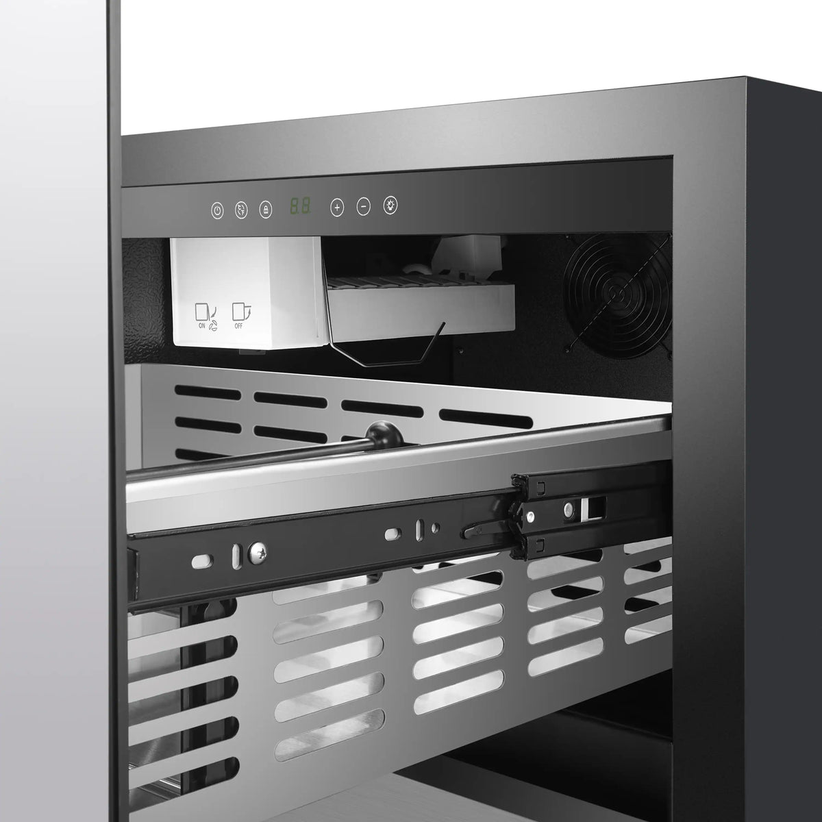 Forno Cosenza 24-Inch 4.69 cu.ft. Built-In Indoor/Outdoor Drawer Freezer with Ice Maker (FDRBI1838-24S)