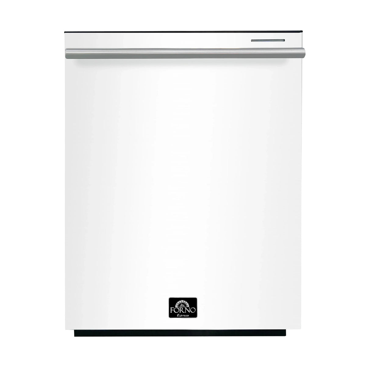 Forno 3-Piece Appliance Package - 30-Inch Gas Range, Refrigerator, and Dishwasher in White with Stainless Steel Trim