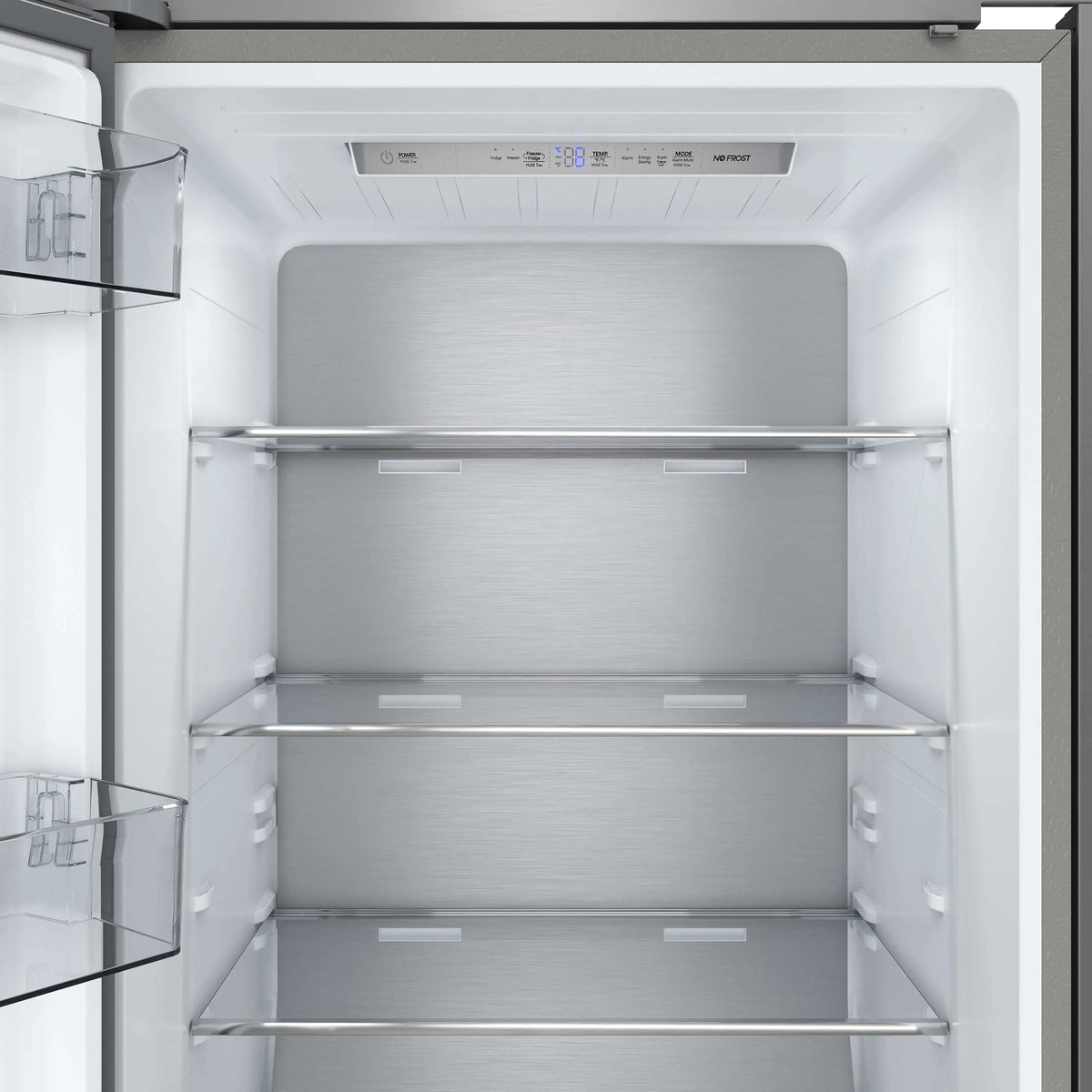 Forno Maderno 28-Inch Built-In 13.6 Cu.Ft. Convertible Refrigerator in Stainless Steel, Left Swing with Decorative Grille (FFFFD1722-32LSG)