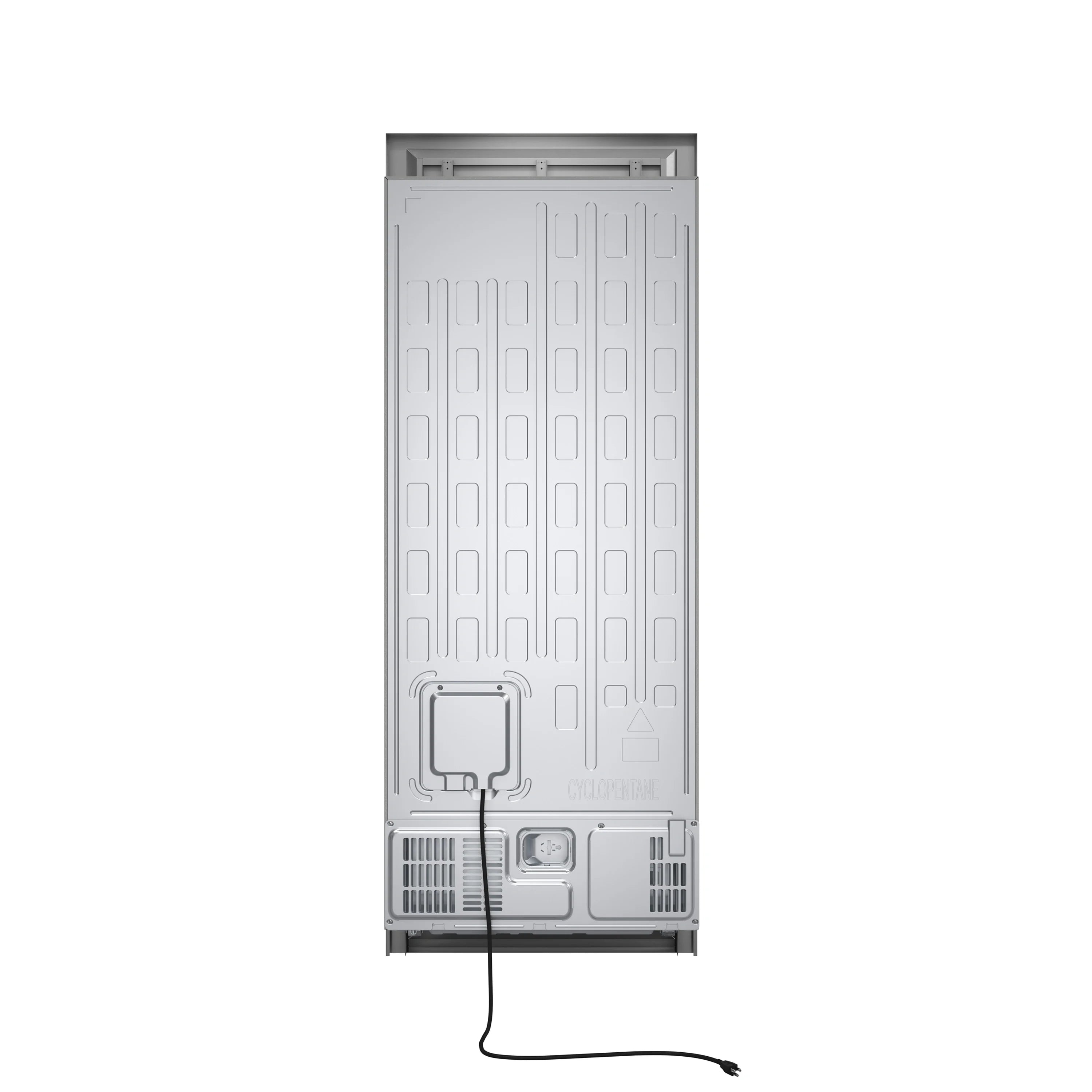Forno Maderno 28-Inch Convertible Built-In Refrigerator/Freezer with 4-Inch Decorative Grille Trim, 13.6 cu.ft., Right Hinge in Stainless Steel (FFFFD1722-32RS)