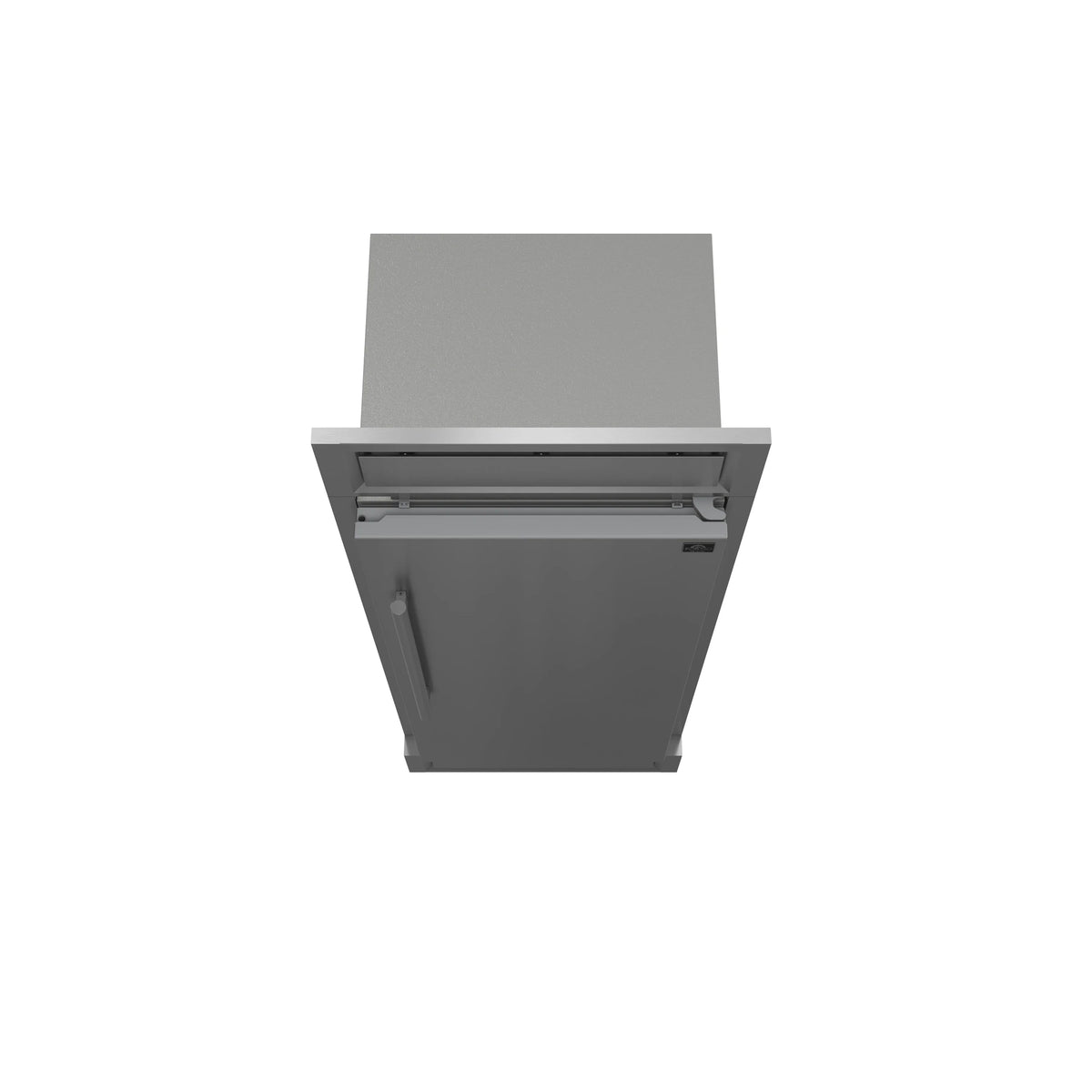 Forno Maderno 28-Inch Convertible Built-In Refrigerator/Freezer with 4-Inch Decorative Grille Trim, 13.6 cu.ft., Right Hinge in Stainless Steel (FFFFD1722-32RS)