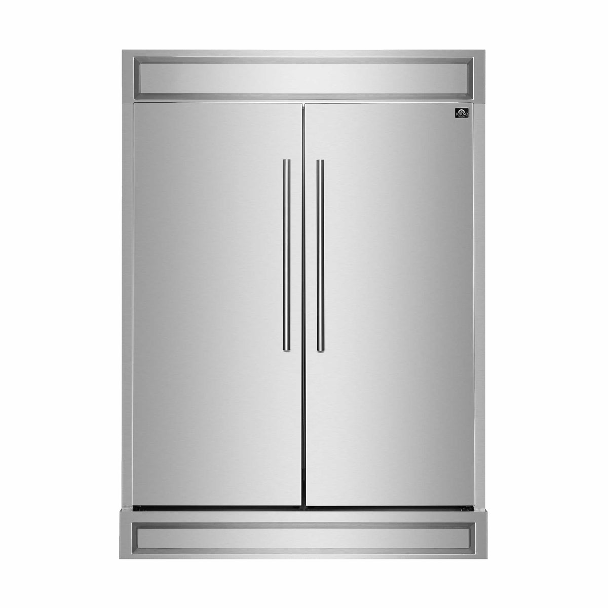 Forno 5-Piece Appliance Package - 36-Inch Electric Range, Wall Mount Range Hood, 60-Inch Refrigerator, Dishwasher, and 24-Inch Microwave Oven in Stainless Steel