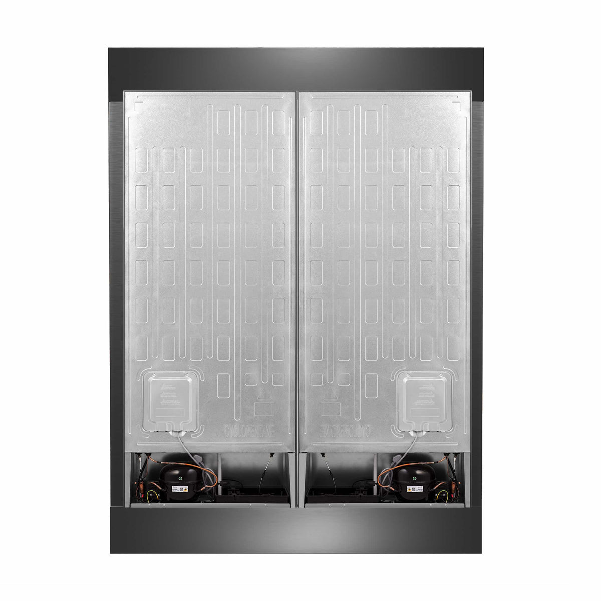 Forno 4-Piece Appliance Package - 48-Inch Gas Range, 60-Inch Refrigerator, 24-Inch Microwave Drawer, & 3-Rack Dishwasher in Stainless Steel