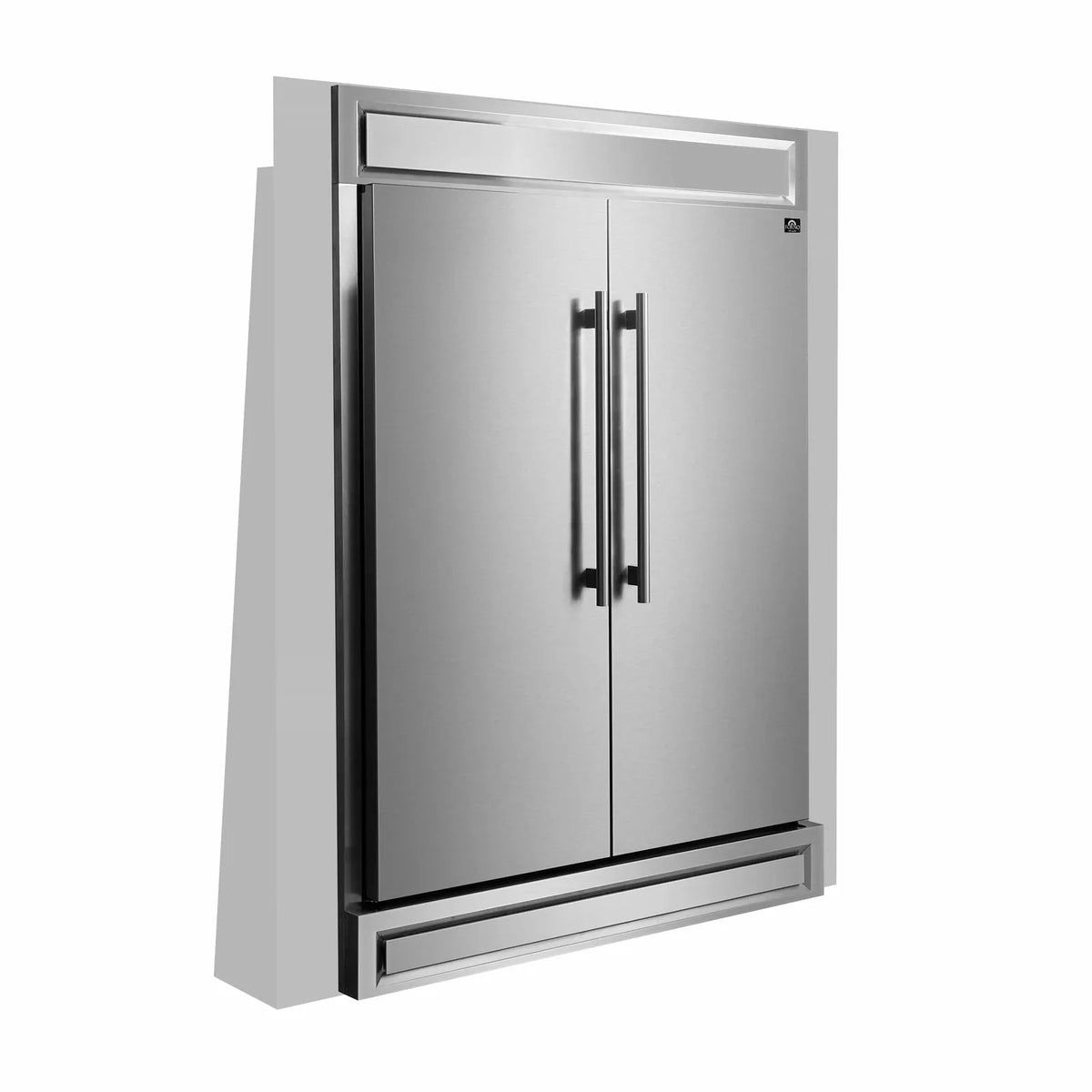 Forno 2-Piece Appliance Package - 48-Inch Dual Fuel Range and 60-Inch Built-In Refrigerator in Stainless Steel (FBDL-017-03CAUS)