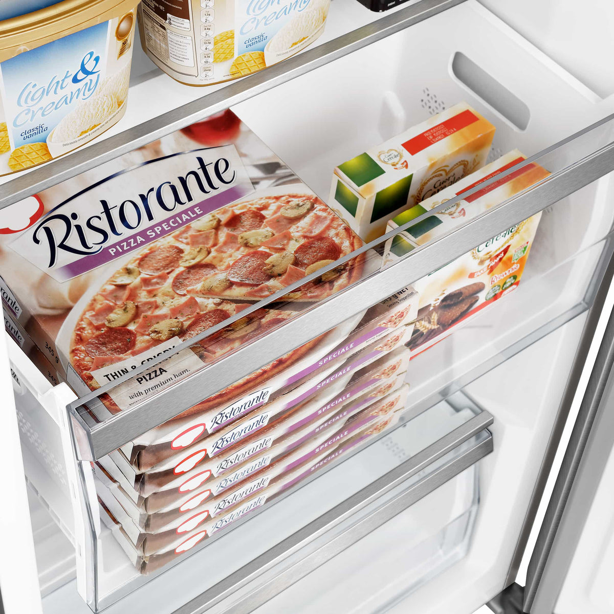 Forno 3-Piece Appliance Package - 48-Inch Gas Range, Refrigerator, & Wall Mount Hood in Stainless Steel (FBDL-018-04CAUS)
