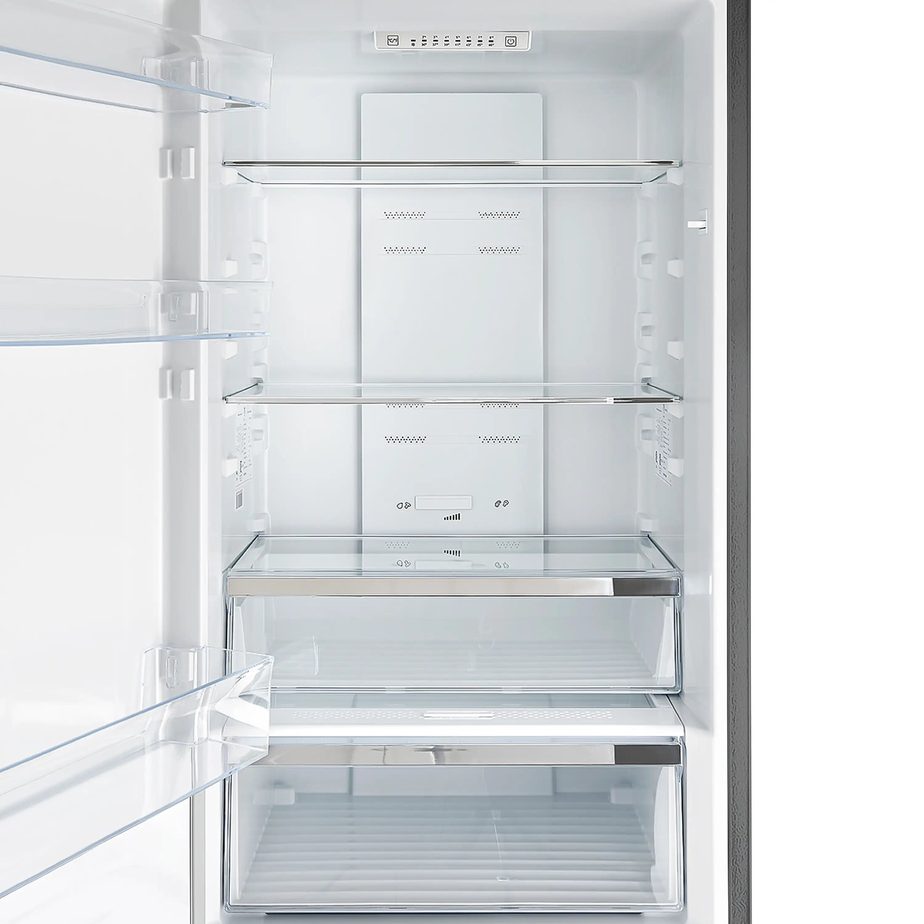 Forno Guardia 24-Inch  10.8 cu.ft. Bottom Freezer Left Swing Door Refrigerator in Stainless Steel (FFFFD1778-24LS)