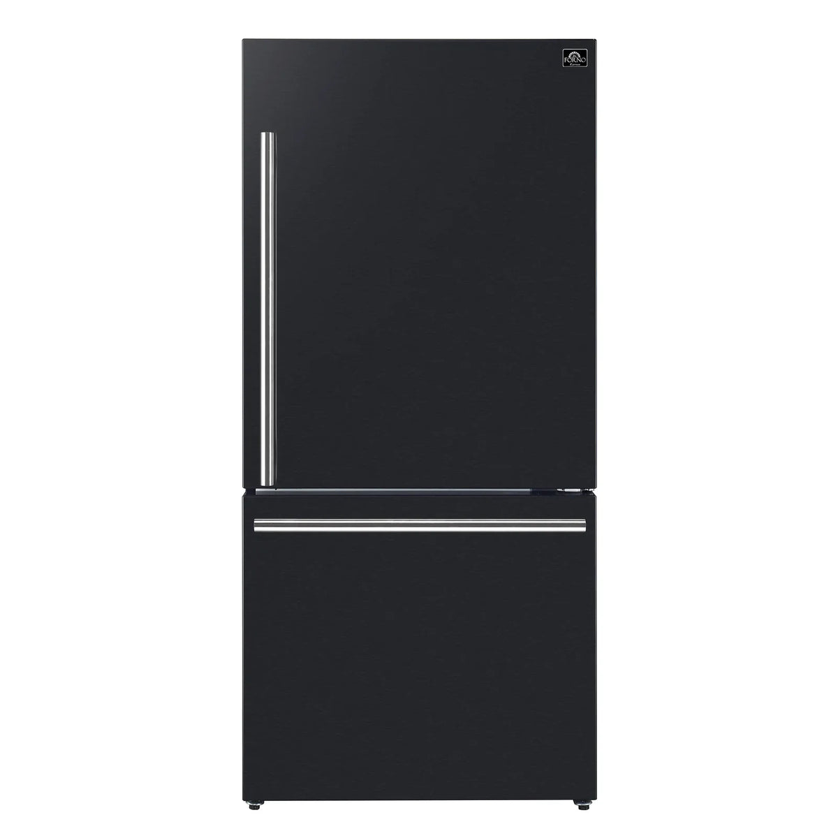 Forno Espresso 3-Piece Appliance Package - 30-Inch Electric Range with 5.0 Cu.Ft. Electric Oven, Refrigerator, and Under Cabinet Range Hood in Black with Stainless Steel Trim (FBDL-001-02US)