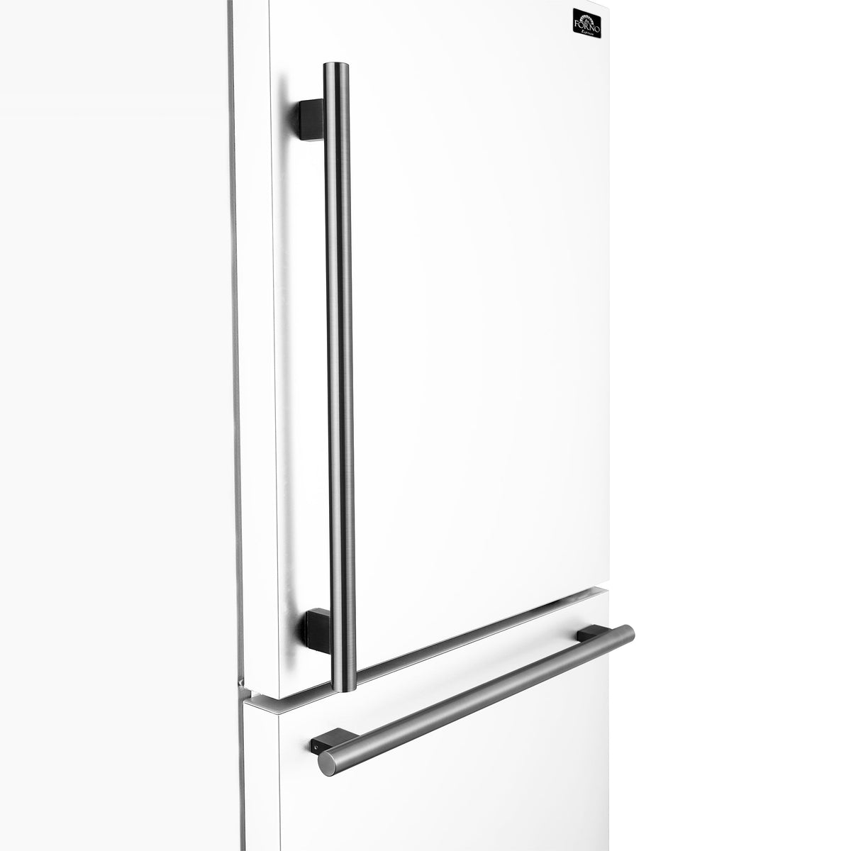 Forno 2-Piece Appliance Package - 30-Inch Induction Range and 31-Inch Refrigerator, Right Hinge in White with Stainless Steel Trim (FBDL-015-06CAUS)