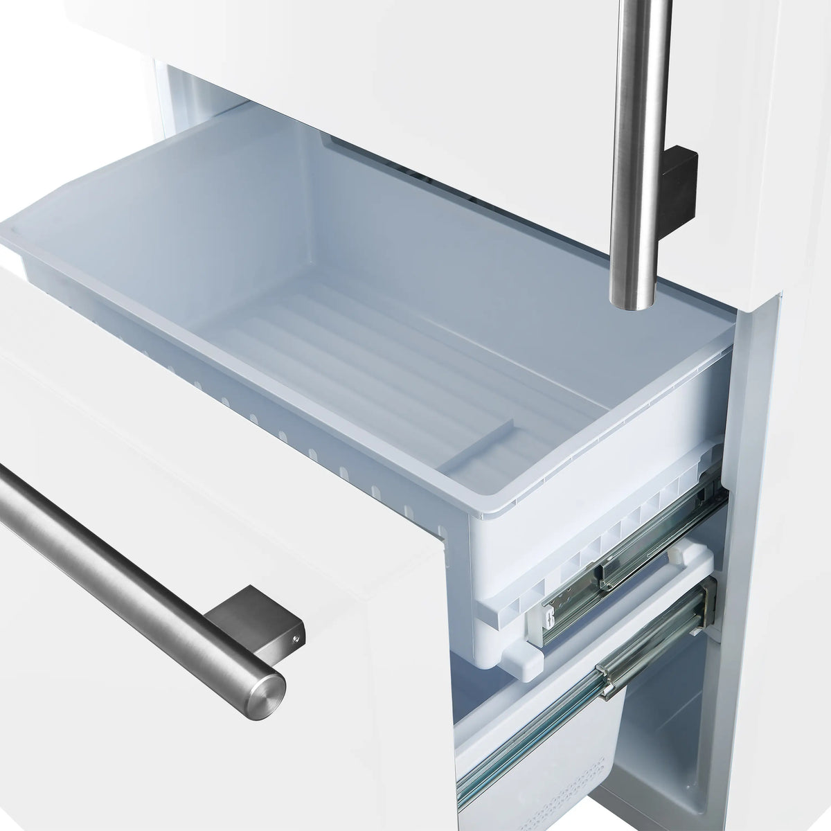 Forno 2-Piece Appliance Package - 30-Inch Induction Range and 31-Inch Refrigerator, Left Hinge in White with Stainless Steel Trim (FBDL-015-07CAUS)