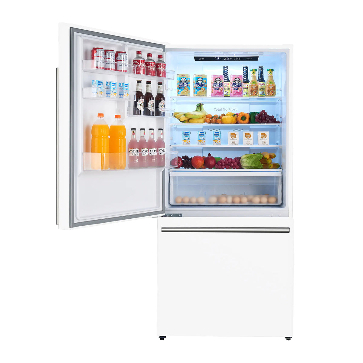 Forno 2-Piece Appliance Package - 30-Inch Induction Range and 31-Inch Refrigerator, Left Hinge in White with Stainless Steel Trim (FBDL-015-07CAUS)