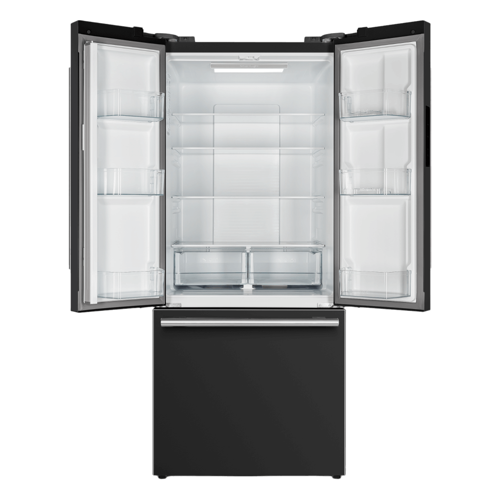 Forno 2-Piece Appliance Package - 30-Inch Induction Range and 30-Inch French Door Refrigerator in Black with Stainless Steel Trim (FBDL-015-15CAUS)