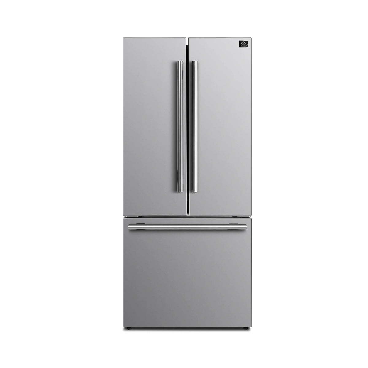 FORNO 2-Piece Appliance Package- 30-Inch Gas Range and 30-Inch French Door Refrigerator in Stainless Steel (FBDL-020-01CAUS)