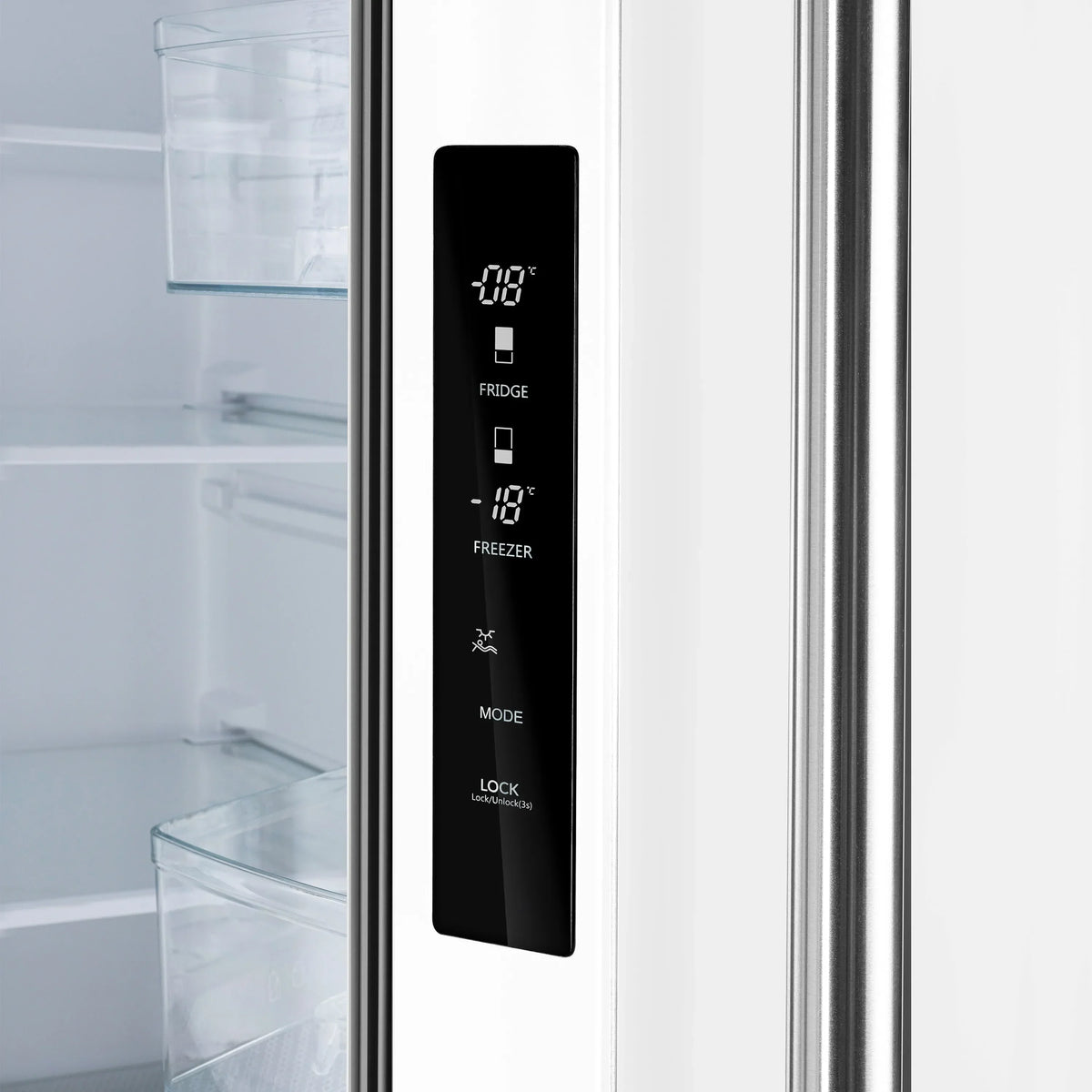 Forno 2-Piece Appliance Package - 30-Inch Slide-In Induction Range and 30-Inch French Door Refrigerator in White with Antique Brass Trim (FBDL-014-10CAUS)