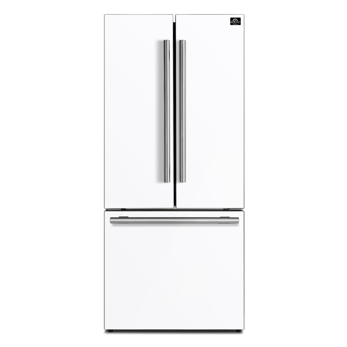 Forno 2-Piece Appliance Package - 30-Inch Induction Range and 30-Inch French Door Refrigerator in White with Stainless Steel Trim (FBDL-015-10CAUS)