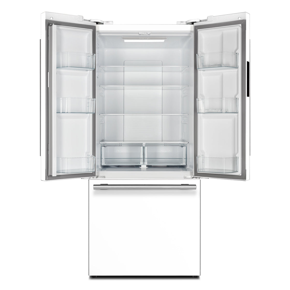 Forno 2-Piece Appliance Package - 30-Inch Electric Range and 30-Inch Refrigerator in White with Stainless Steel Trim (FBDL-003-11US)