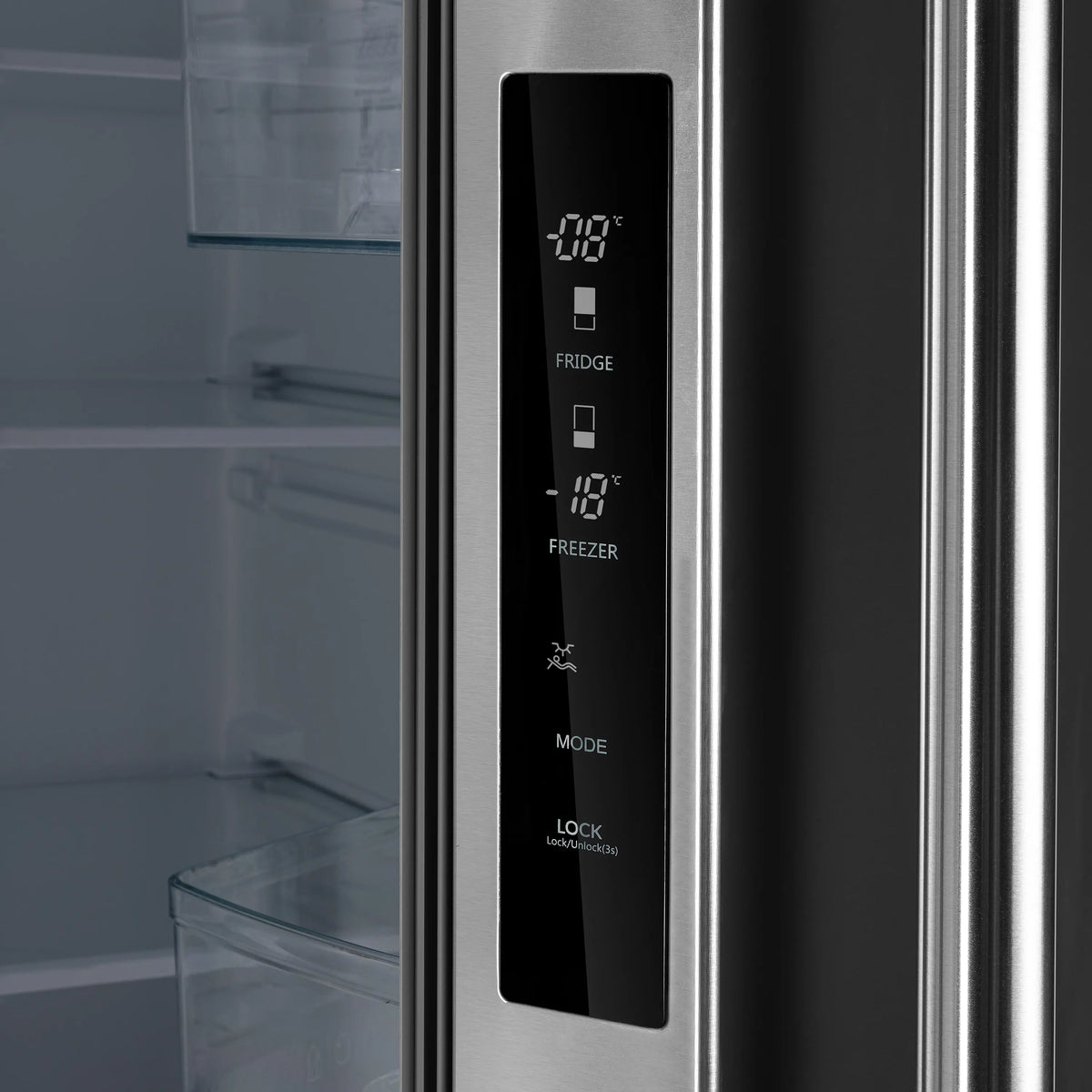 Forno 30-Inch French Door Built-In Refrigerator with 17.5 Cu Ft and Ice Maker in Stainless Steel with 4” Decorative Grille (FFFFD1974-35SG)