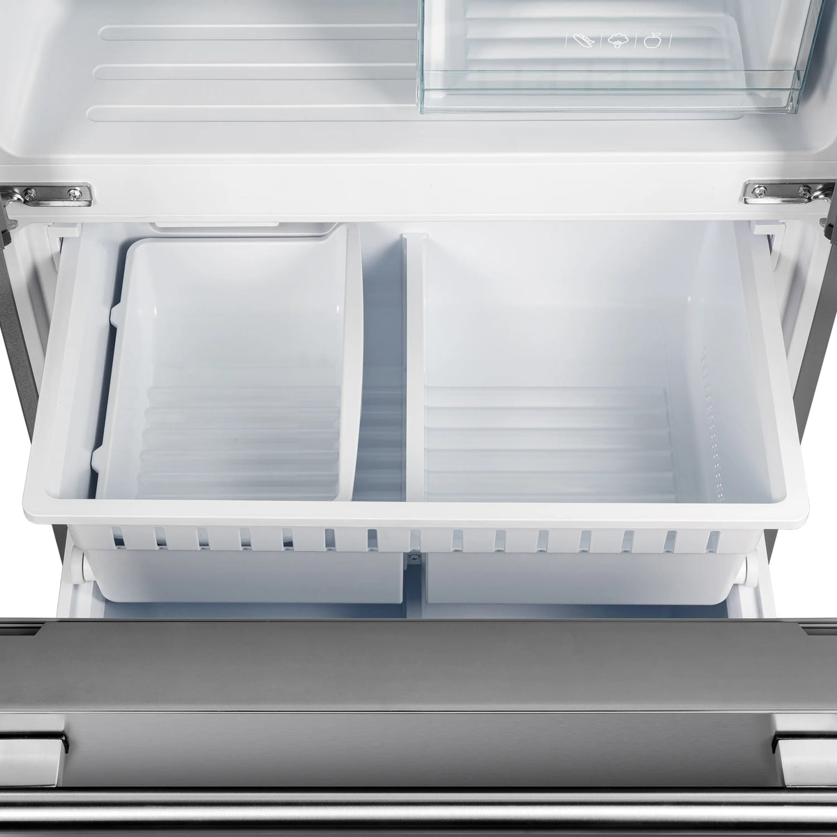 Forno 30-Inch French Door Built-In Refrigerator with 17.5 Cu Ft and Ice Maker in Stainless Steel with 4” Decorative Grille (FFFFD1974-35SG)