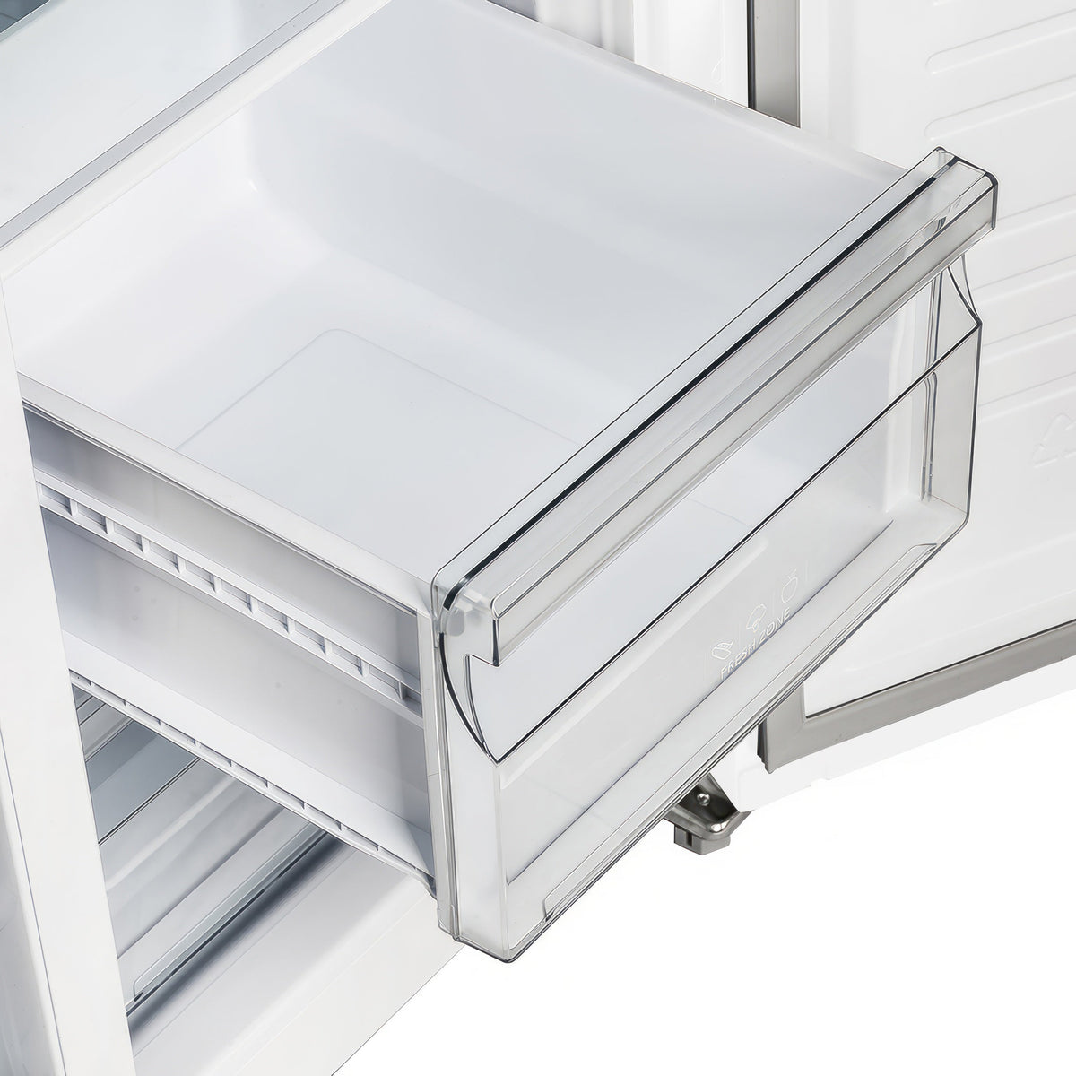 Forno Salerno Espresso 33-inch Side-by-Side 15.6 Cu.Ft. Refrigerator in White with Stainless Steel Trim (FFRBI1805-33WHT)