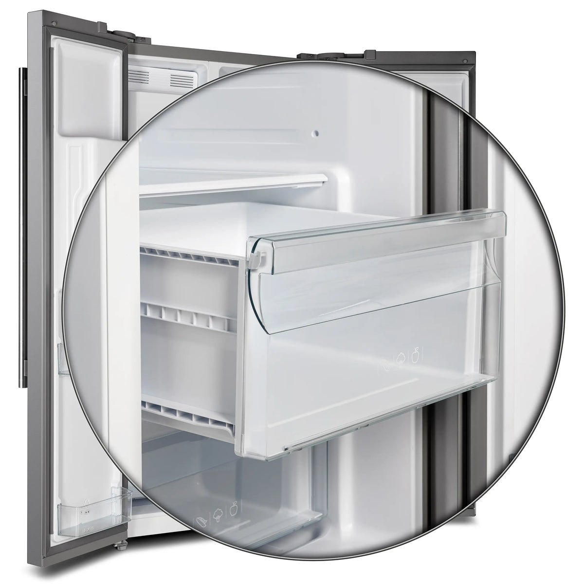 Forno 36-Inch Side by Side 20 cu.ft Refrigerator in Stainless Steel with Water Dispenser and Ice Maker (FFRBI1844-36SB)
