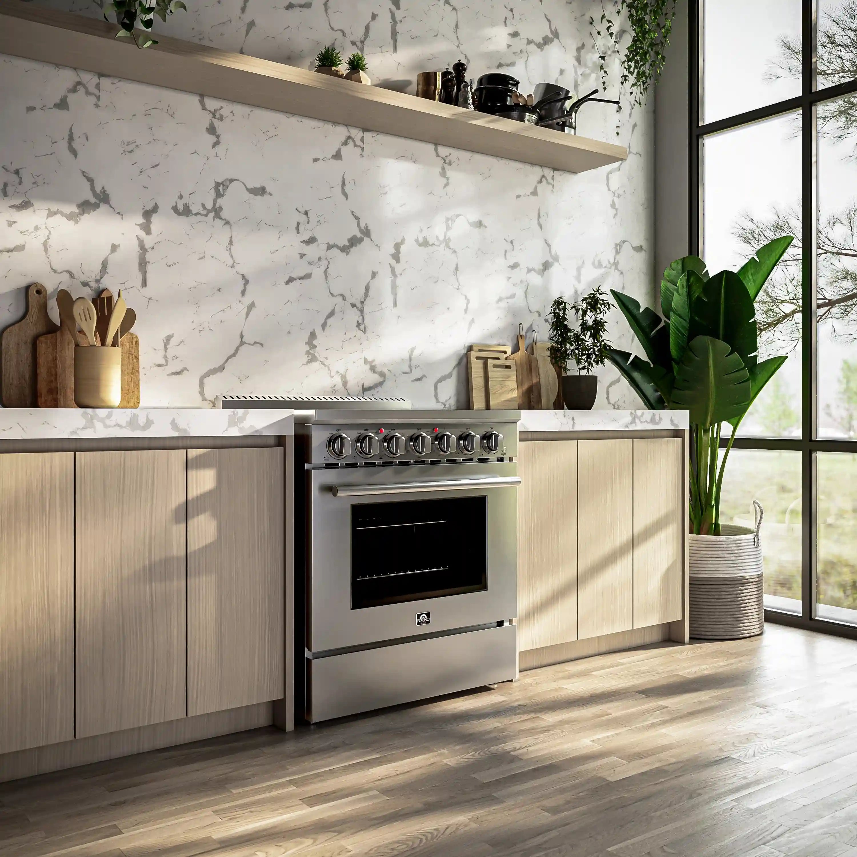 Forno Paolo 30-Inch Freestanding Electric Range in Stainless Steel (FFSEL6011-30)