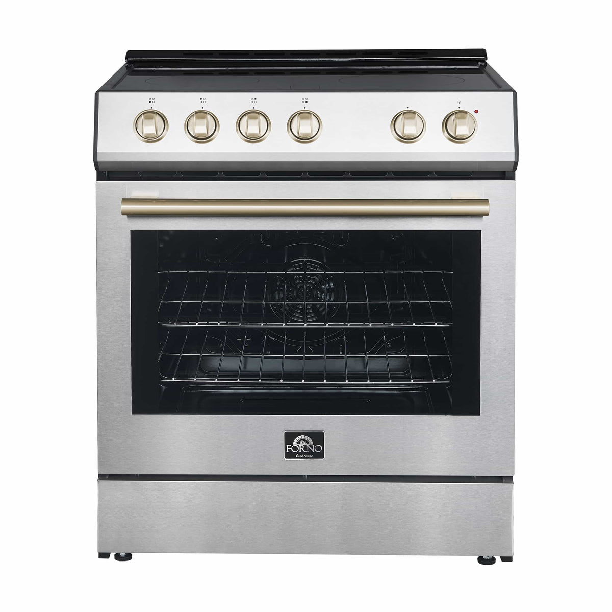 Forno 2-Piece Appliance Package - 30-Inch Electric Range and 36-Inch Side by Side Refrigerator with Water Dispenser in Stainless Steel (FBDL-003-06US)