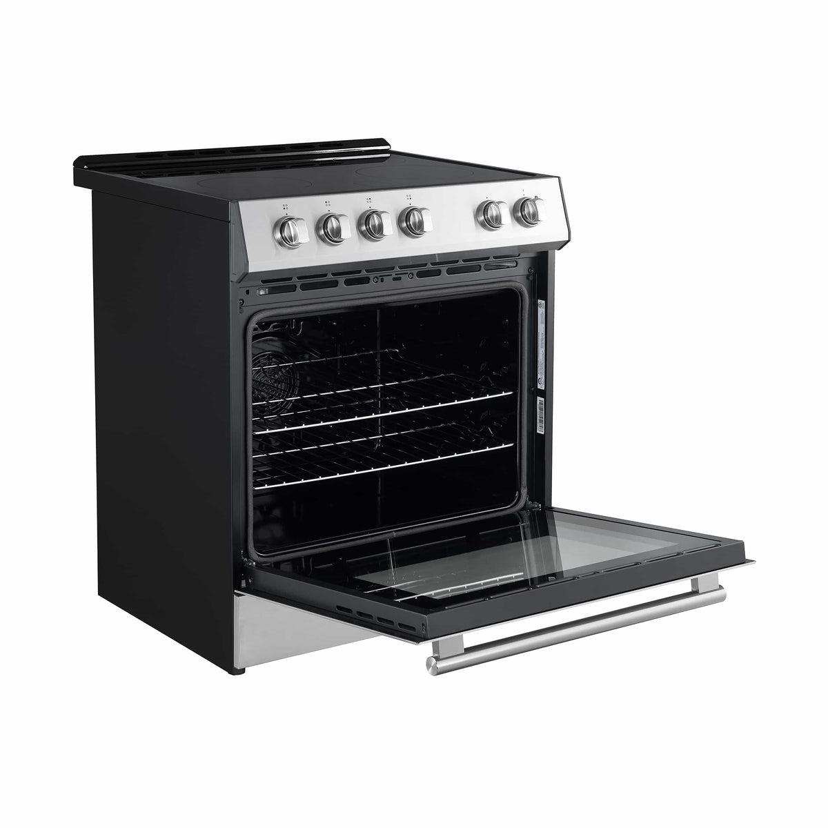 Forno 2-Piece Appliance Package - 30-Inch Electric Range and 30-Inch French Door Refrigerator in Stainless Steel (FBDL-003-07US)