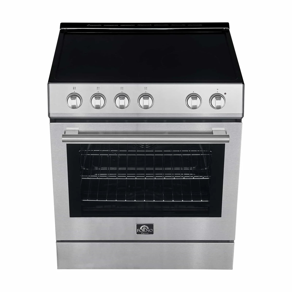 Forno Espresso 3-Piece Appliance Package - 30-Inch Electric Range with 5.0 Cu.Ft. Electric Oven, Refrigerator, and Under Cabinet Range Hood in Stainless Steel (FBDL-001-01US)